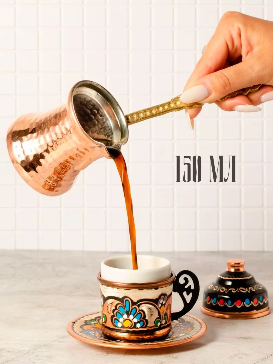 Турка для кофе медная — фото 1